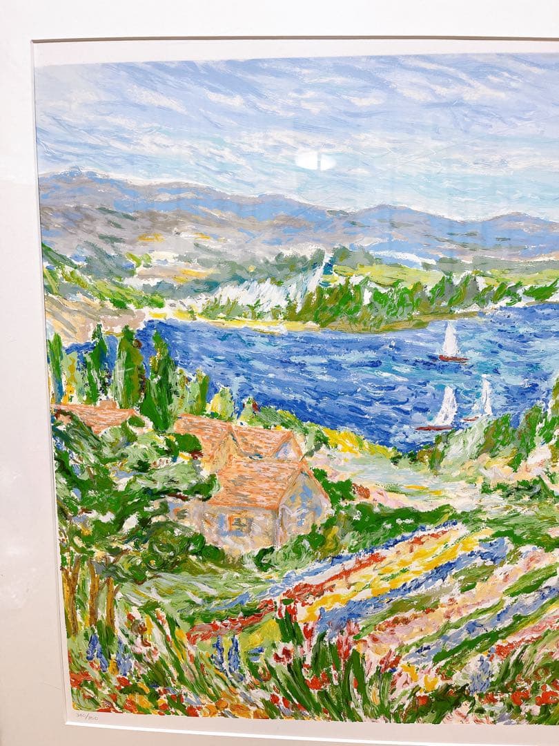 真作保証 レスリー・セイヤー シルクスクリーン 340/350 額装