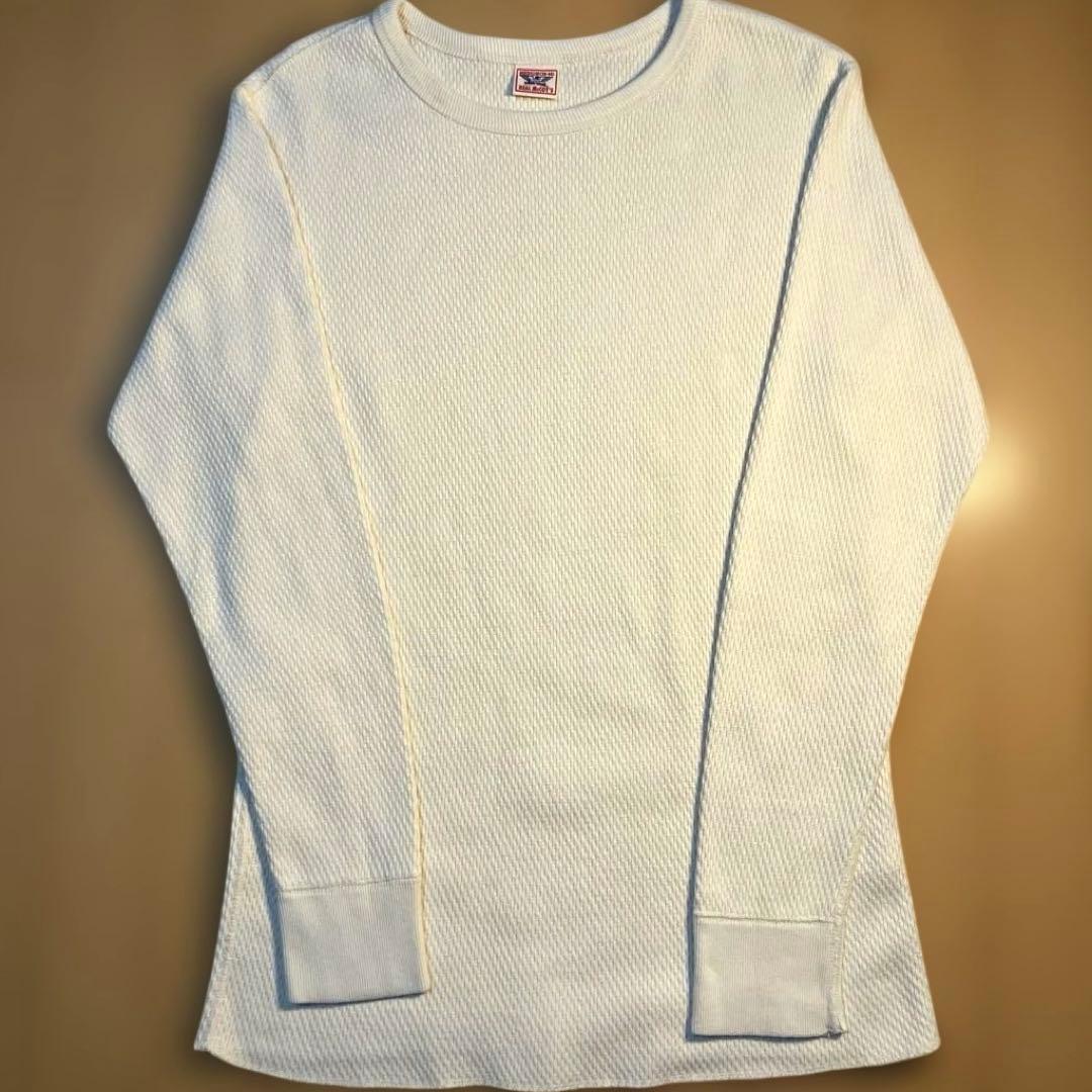 リアルマッコイズ　ミリタリーサーマルシャツ　アイボリー　Mサイズ　美品
