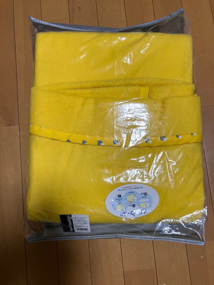marimekko イエロー ブランケット　140cm x 200cm