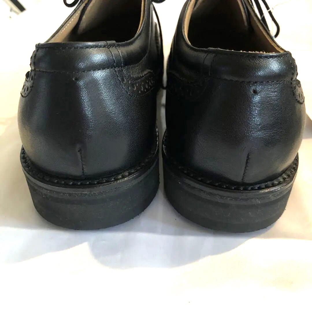 新品未使用 REGAL 25.5cm リーガルウォーカー革 ウィングチップ 黒