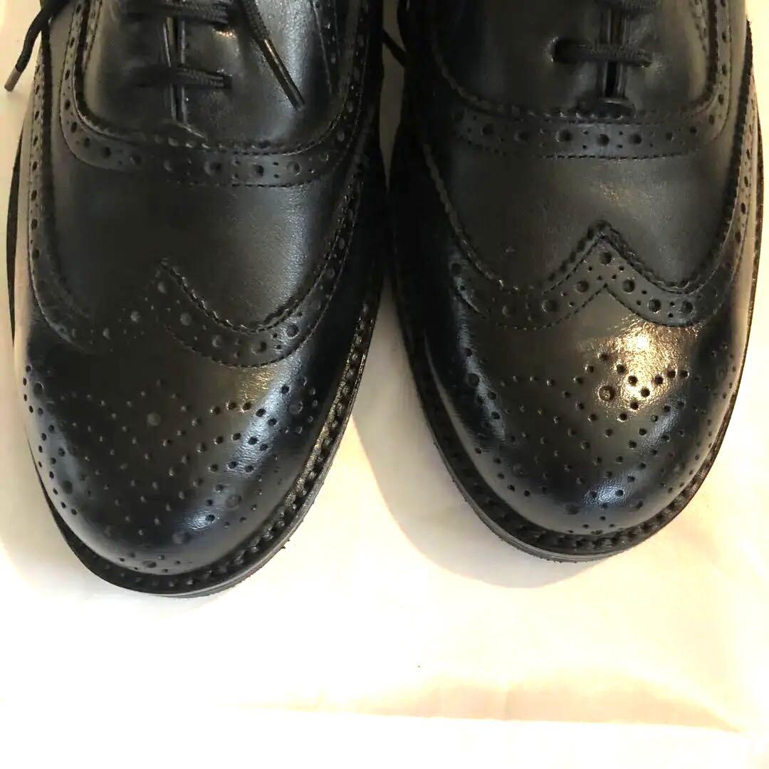 新品未使用 REGAL 25.5cm リーガルウォーカー革 ウィングチップ 黒