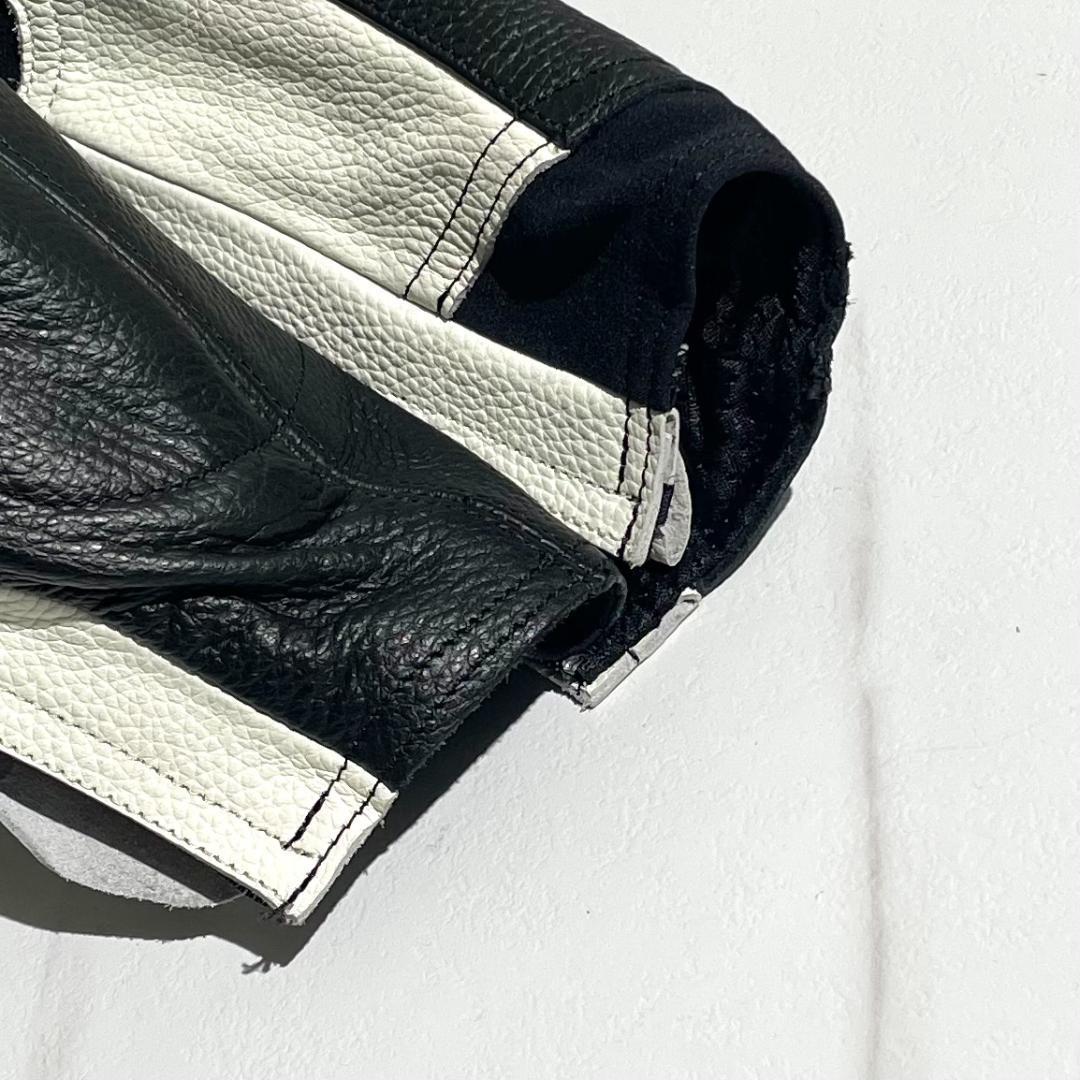 未使用　SPEED OF SOUND　SOS-18　レザースーツ　白黒　革ツナギ