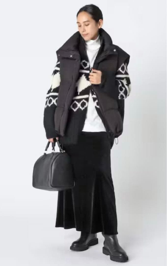 AP STUDIO ダウンベスト ブラック