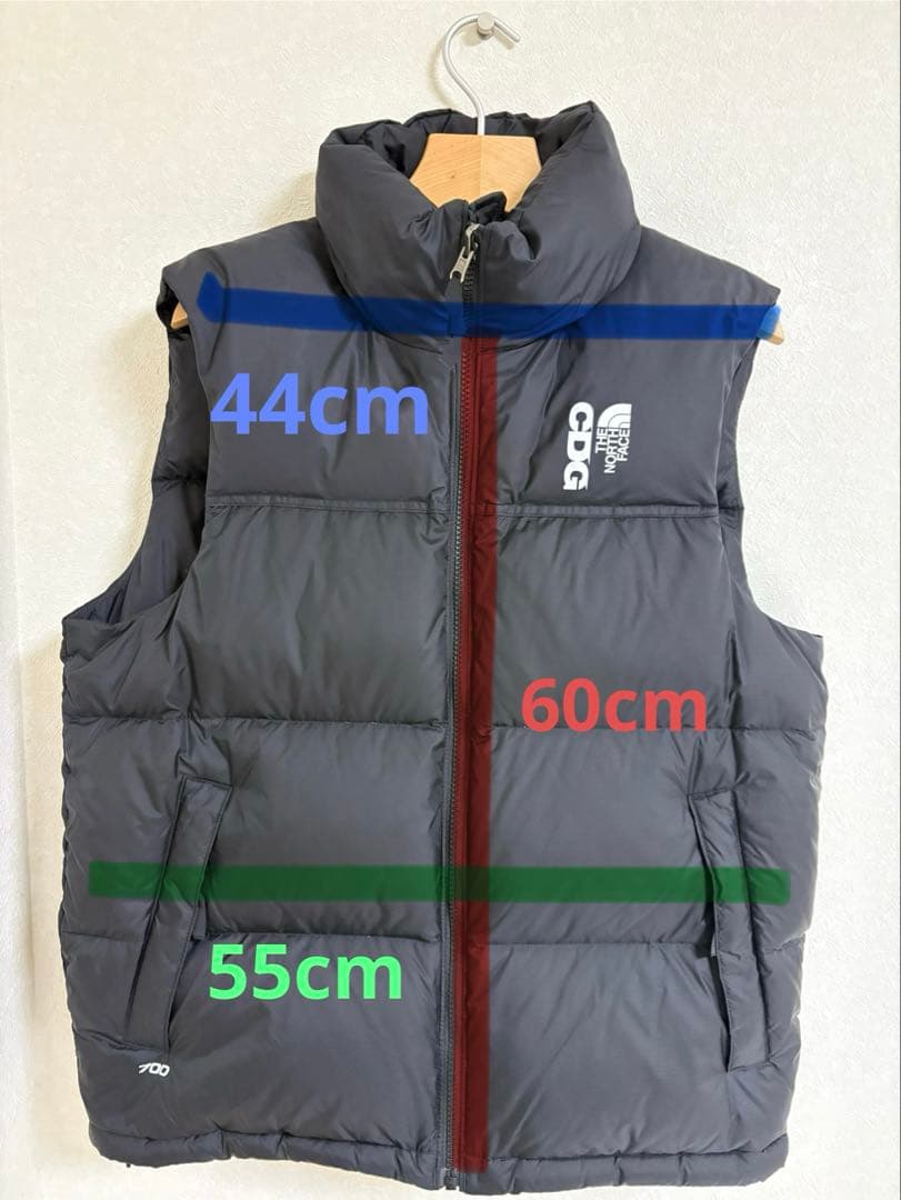North Face & CDG Nuptse Vest サイズS