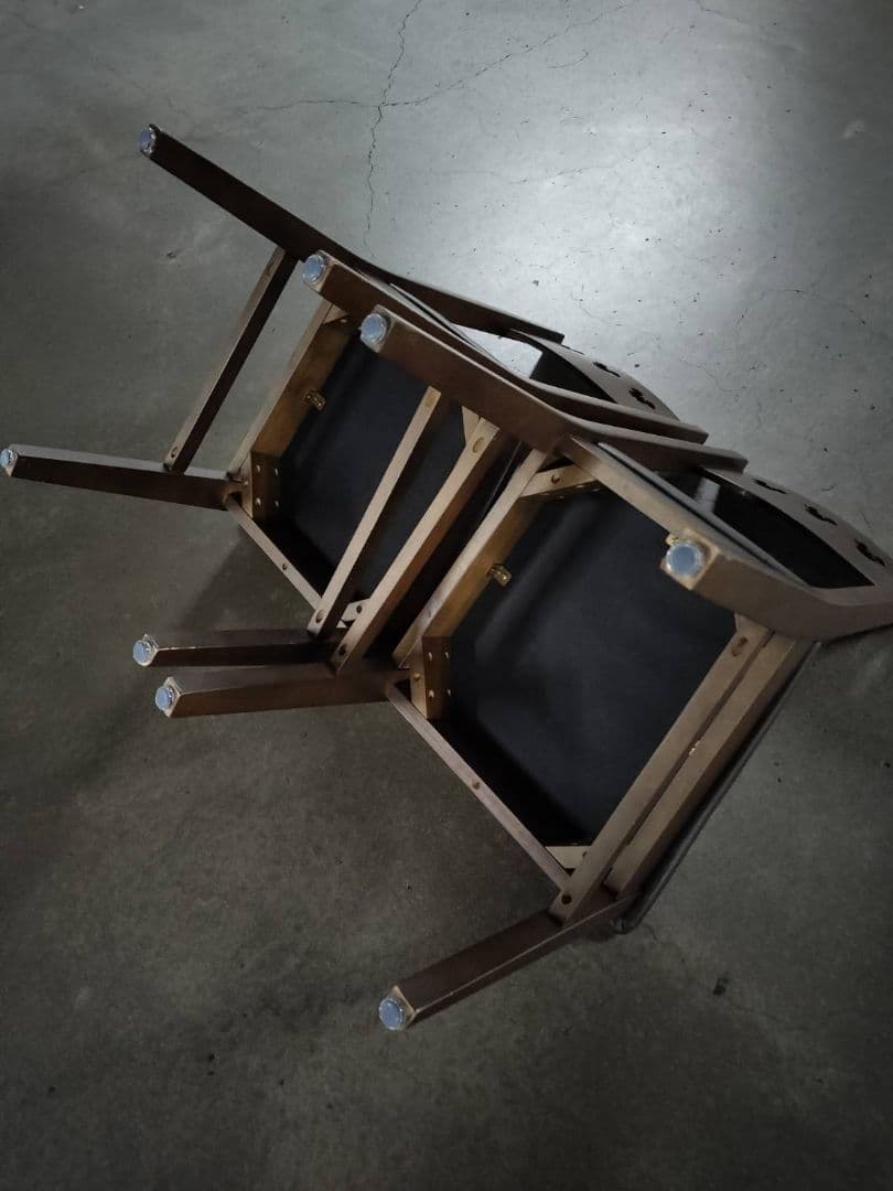 ✯美品✯ベルメゾン Disney ミッキーモチーフ 天然木チェア 2脚セット