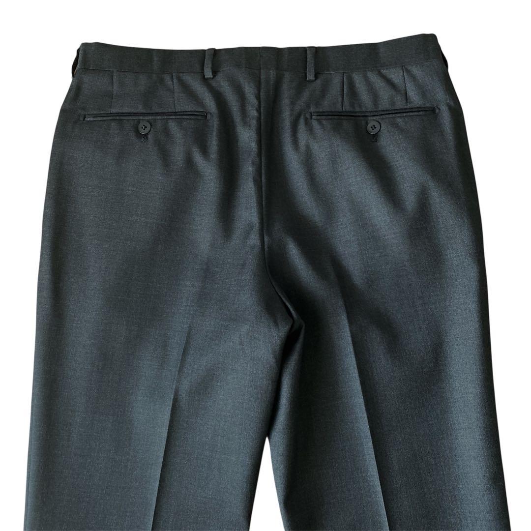 BEAMS F × CANONICO ウールスーツ 48 チャコールグレー 美品