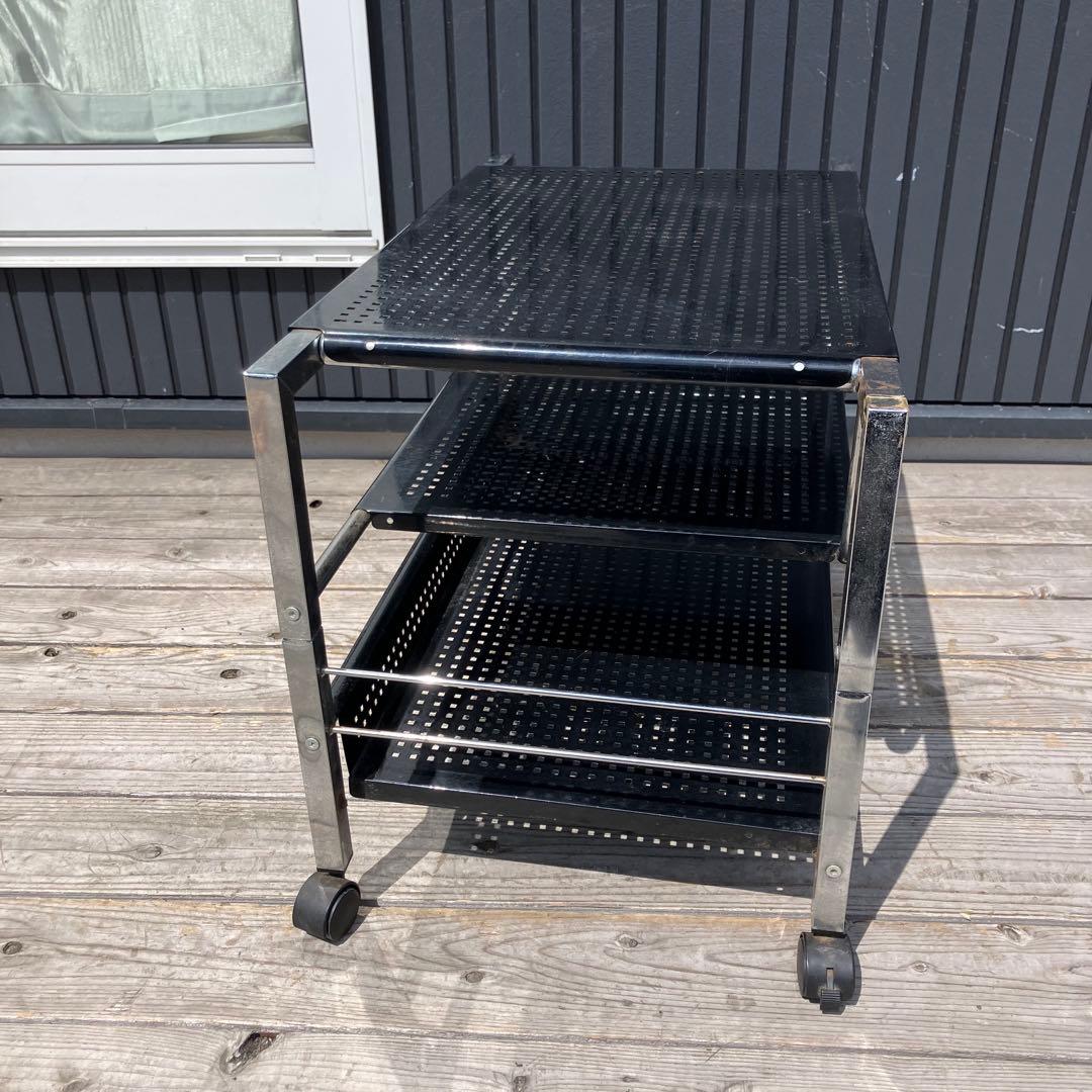 昭和レトロ インダストリアル スチール製テレビボード テレビ台 サイドテーブル