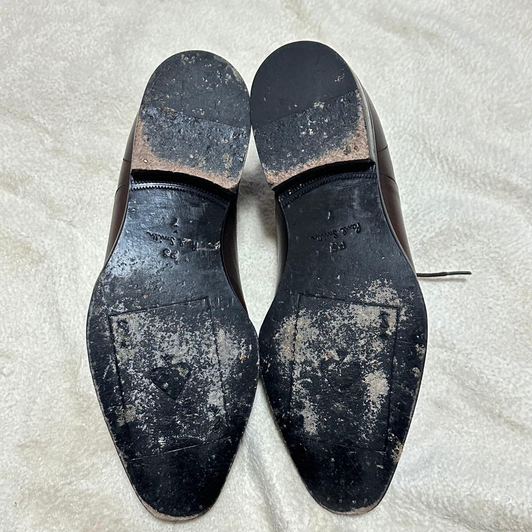 美品 PS Paul Smith ストレートチップ 革靴 UK7 ブラウン