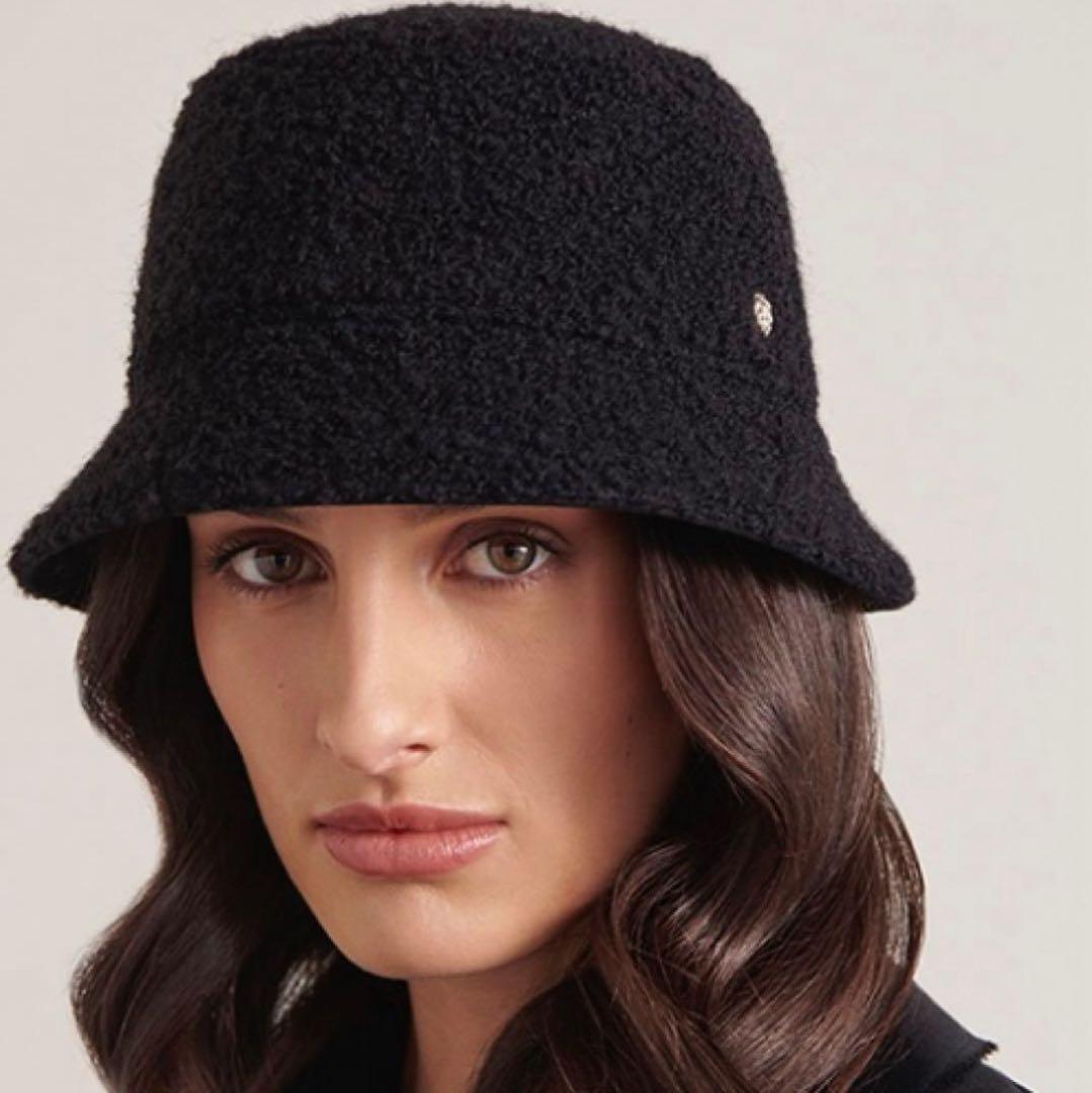 helen kaminski Mackenzie バケットハット ボア　ブラック