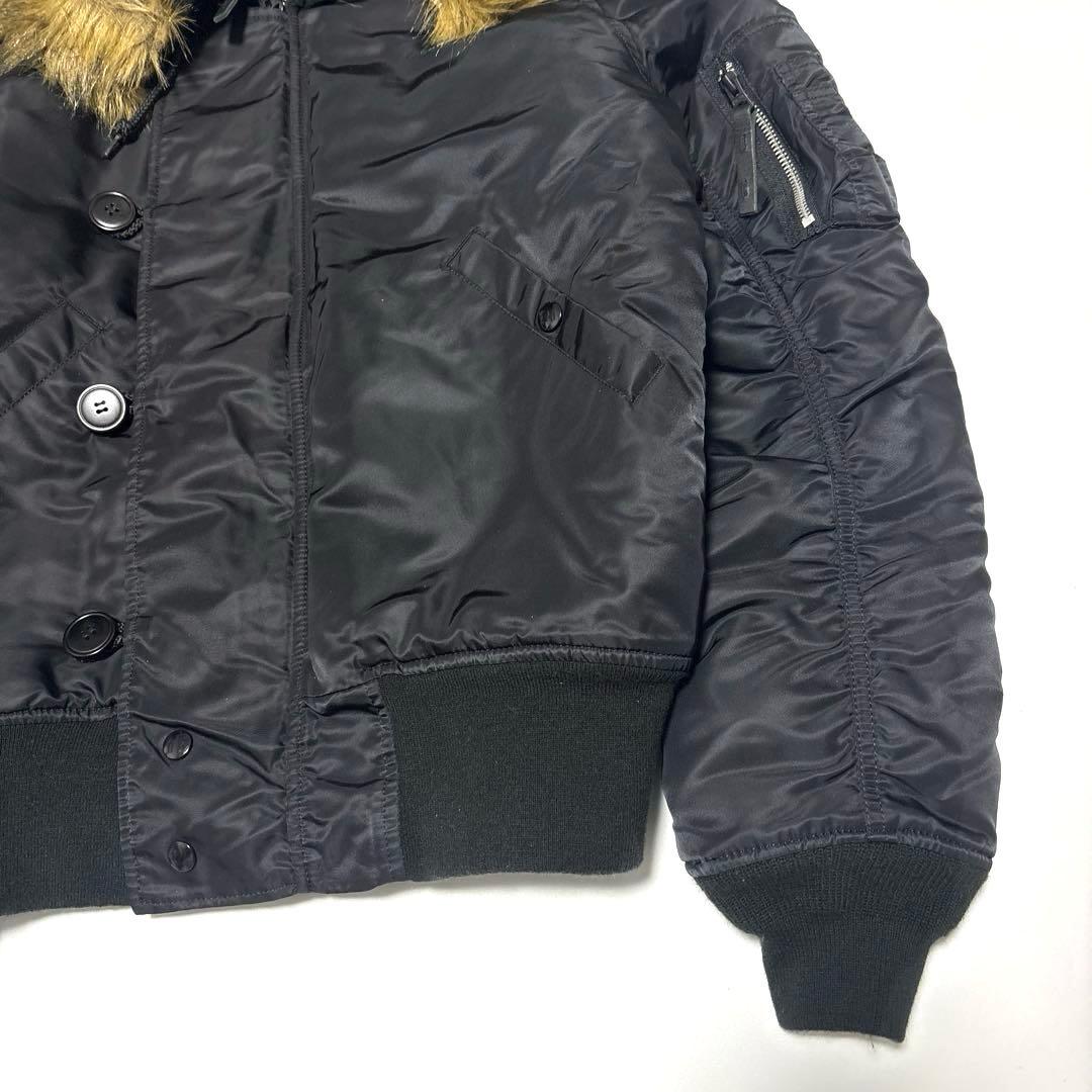 ✨美品✨ ALPHA アルファ N-2B フライトジャケット【L】ブラック