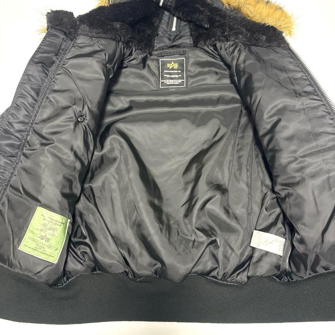 ✨美品✨ ALPHA アルファ N-2B フライトジャケット【L】ブラック