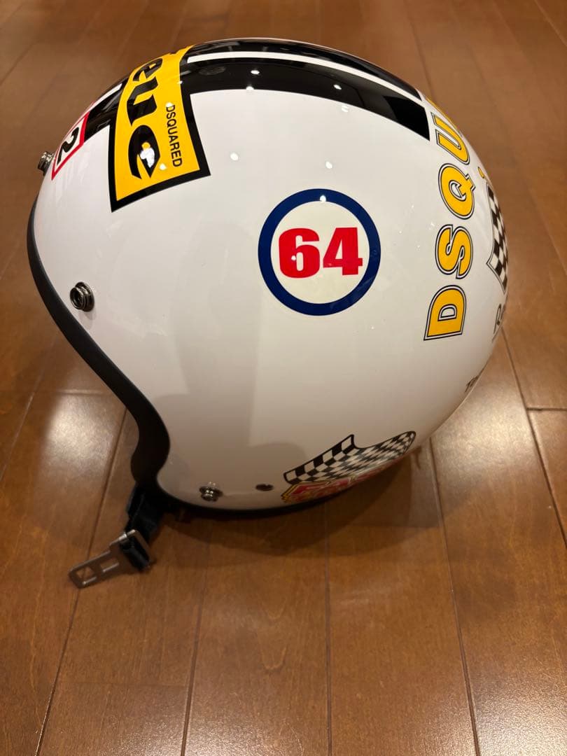 DSQUARED ジェットヘルメット ホワイト ディースクエアードデッドストック