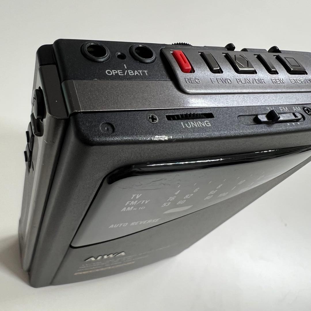 動作確認済【希少】AIWA HS-JL30 カセットレコーダー ラジオ レトロ