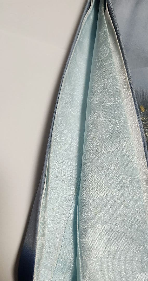 未使用　正絹　お宮参り　七五三　産着　初着　祝着　鷹　男の子　子供用着物