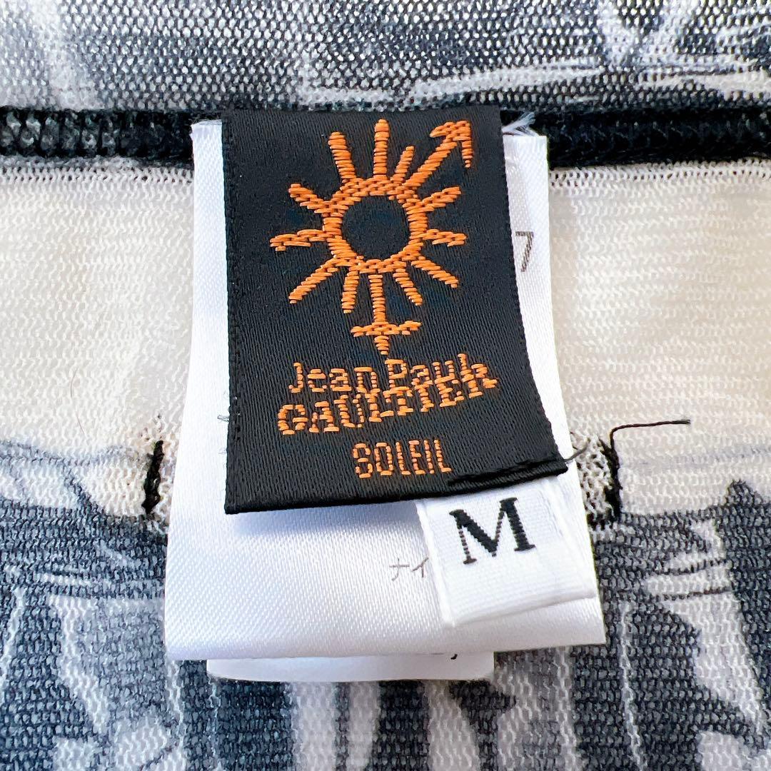 ジャンポールゴルチエ パワーネット セカンドスキン 薄手トップス 総柄 Mサイズ