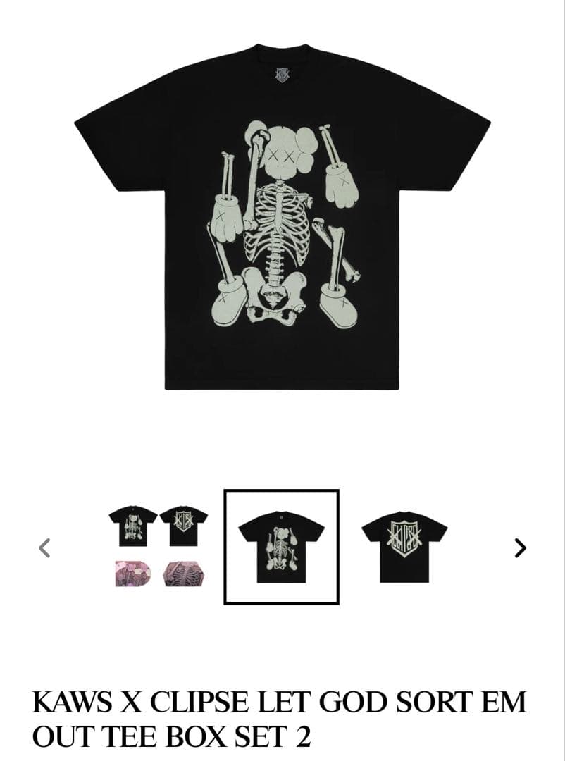 KAWS x CLIPSE CD and TEE BOX SET2 Lサイズ