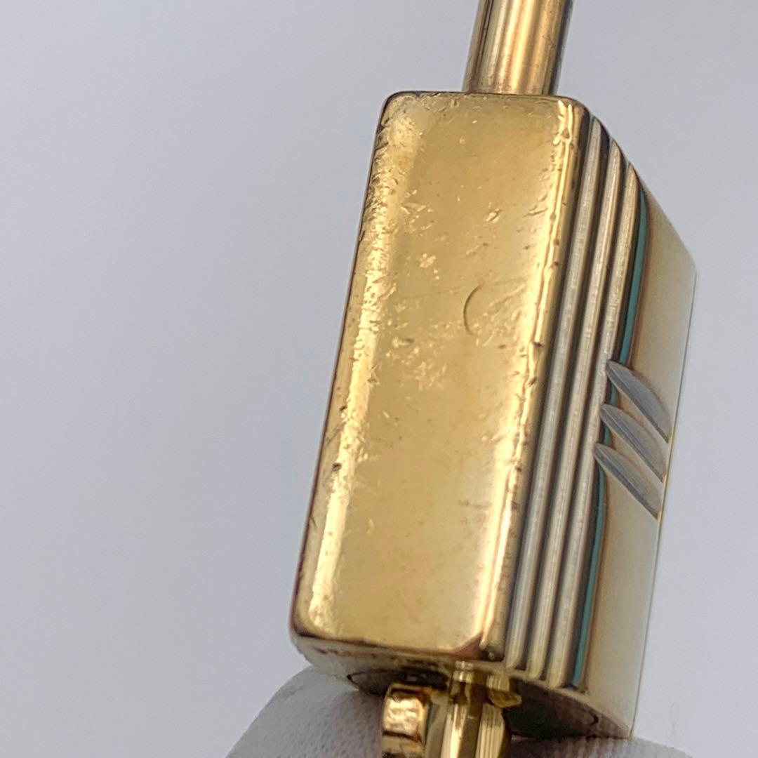 HERMES エルメス カデナ 121番 ゴールド 24Kメッキ 鍵付き 南京錠