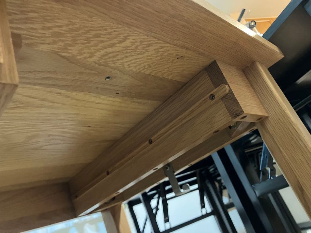 く*き様 無印良品 木製デスク 無垢材　オーク材　机　(袖机は別売りです）　シン