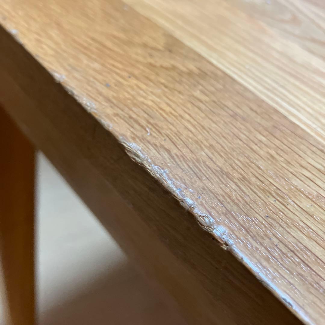 く*き様 無印良品 木製デスク 無垢材　オーク材　机　(袖机は別売りです）　シン