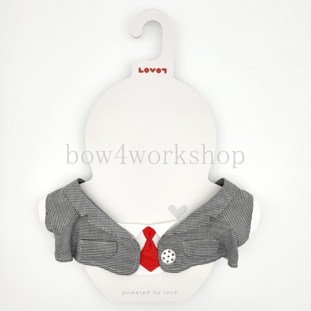 ラボット LOVOT ラボットの服ハンドメイド 千鳥柄レイヤードジャケット