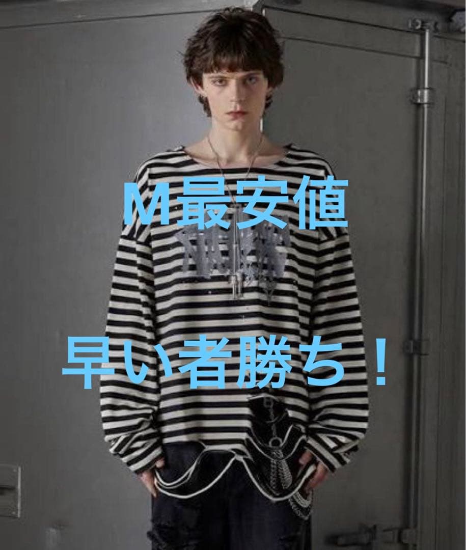 総柄ラインストーングラフィックロンT