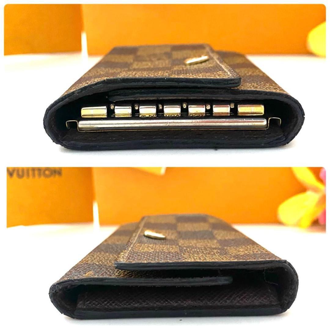 ルイ ヴィトン◎ミュルティクレ6 ダミエ エベヌ キーケース ブラウン ゴールド