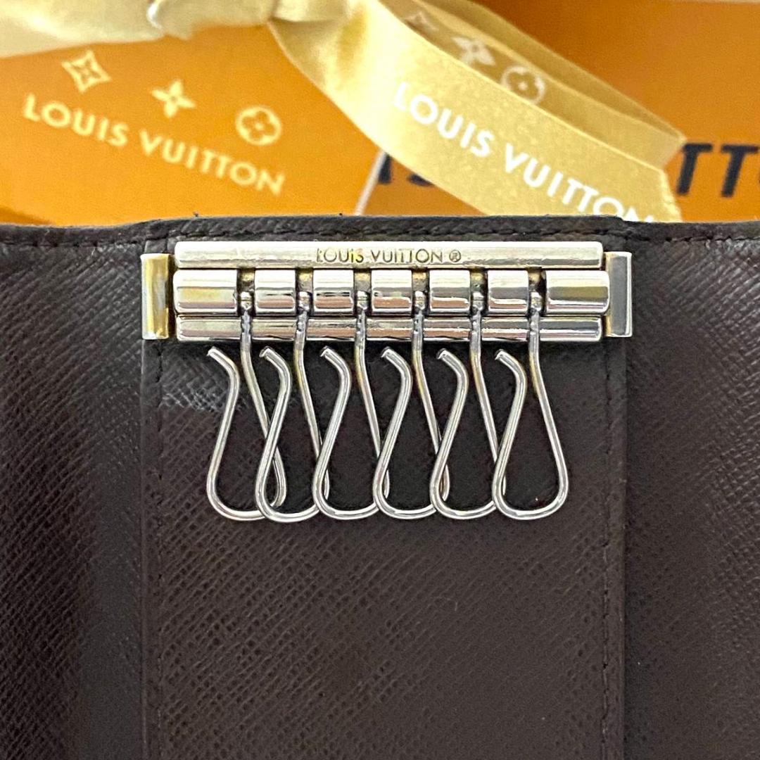 ルイ ヴィトン◎ミュルティクレ6 ダミエ エベヌ キーケース ブラウン ゴールド