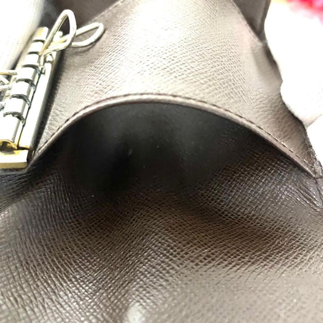 ルイ ヴィトン◎ミュルティクレ6 ダミエ エベヌ キーケース ブラウン ゴールド