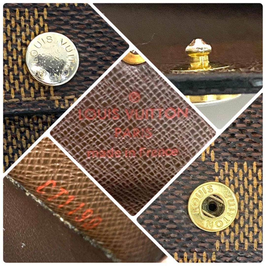 ルイ ヴィトン◎ミュルティクレ6 ダミエ エベヌ キーケース ブラウン ゴールド