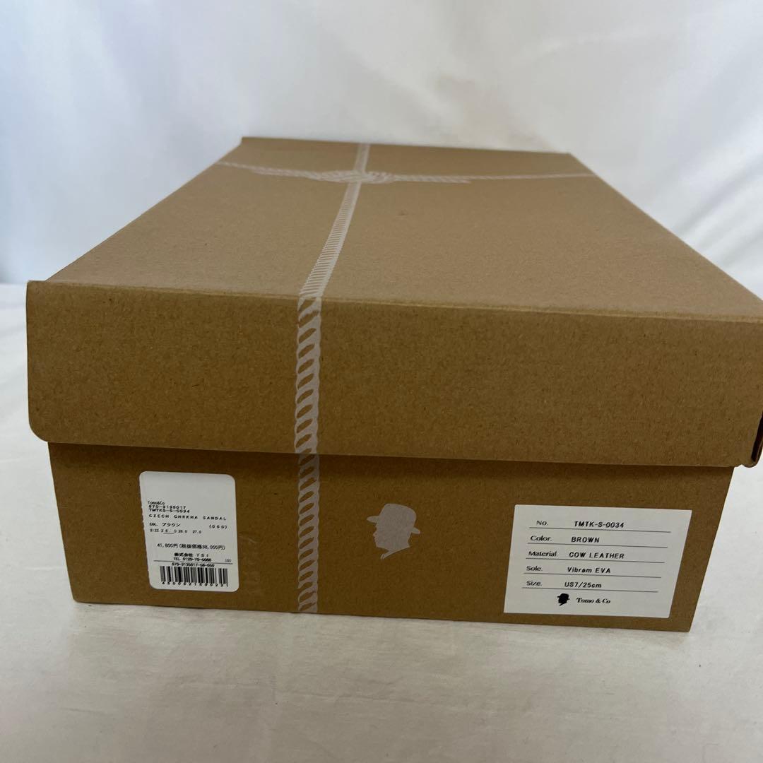新品 Tomo&Co CZECH GURKHA グルカサンダル ブラウン25cm