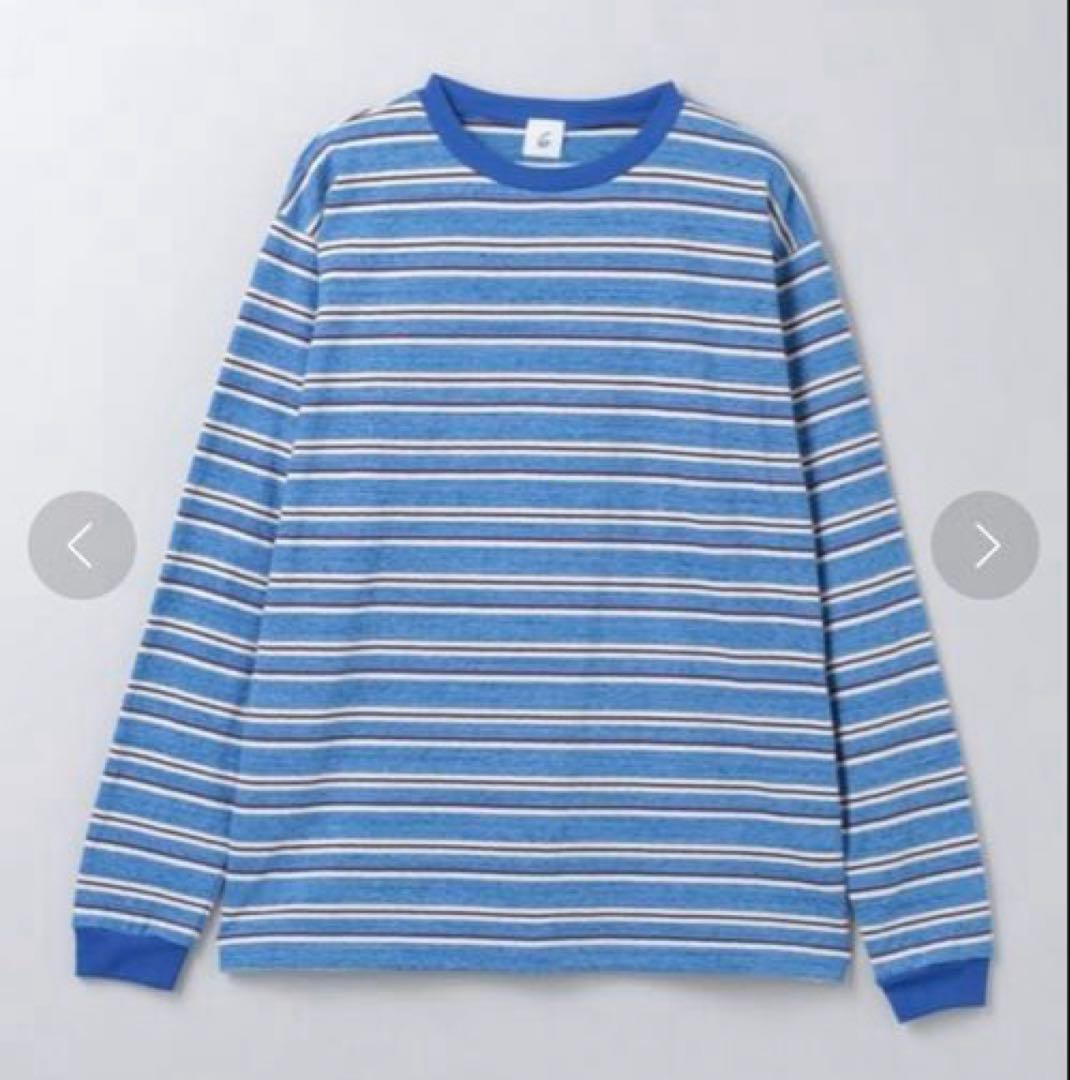 ＜6(ROKU)＞コットン ボーダー ロングスリーブTシャツ 25SS