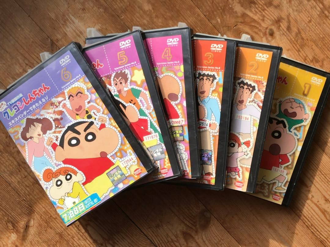 クレヨンしんちゃんテレビ傑作選第10期、第8期シリーズDVD 計36本