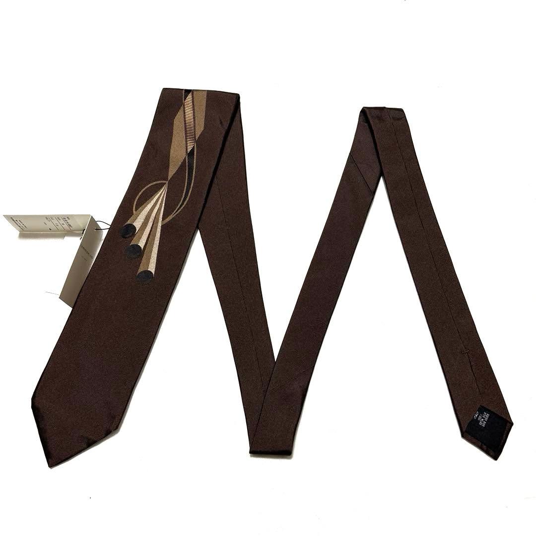 新品未使用　フランコミヌッチ　トゥモローランド　ネクタイ　ダークブラウン　タグ付