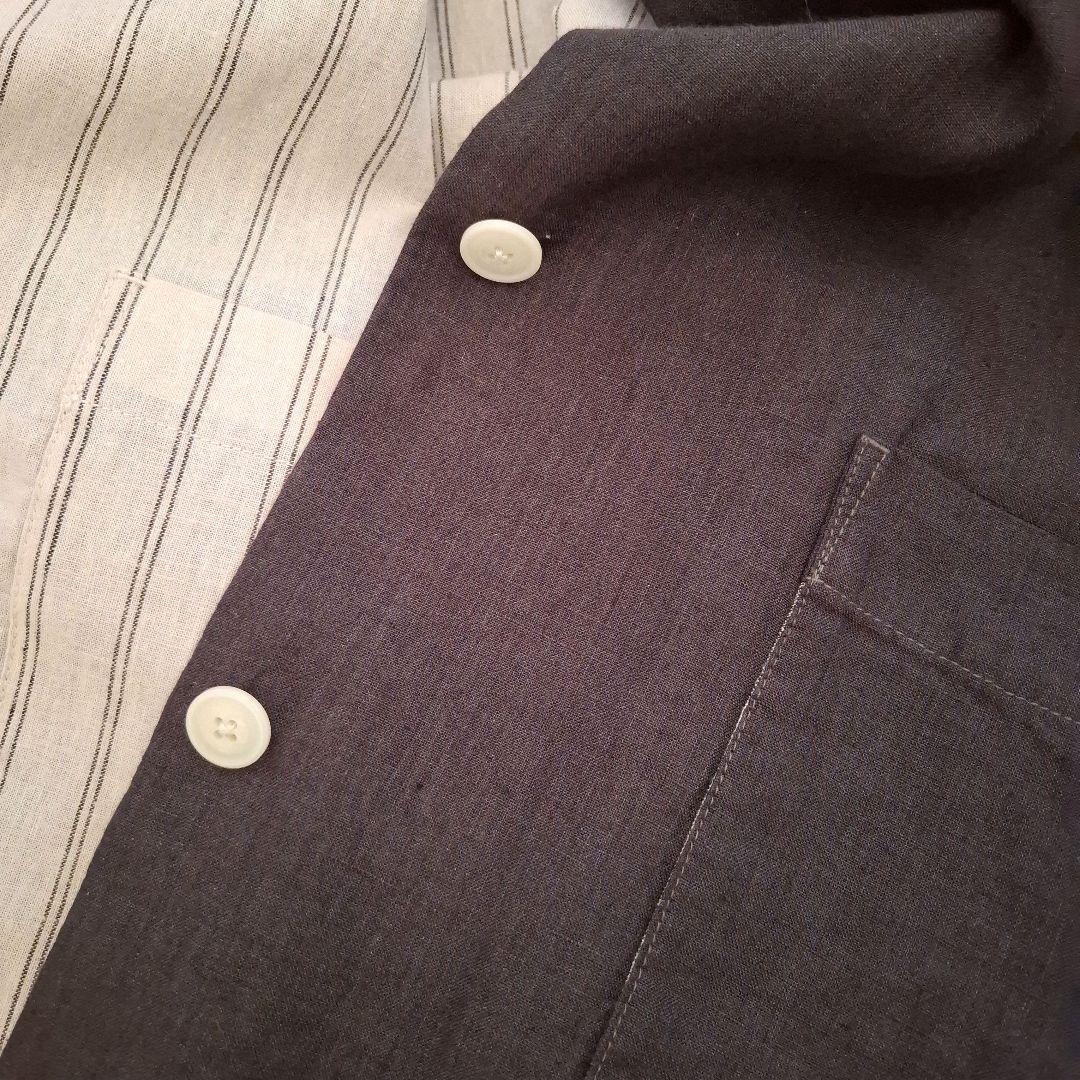 新品コンジェペイエ　リバーシブルリネンコート