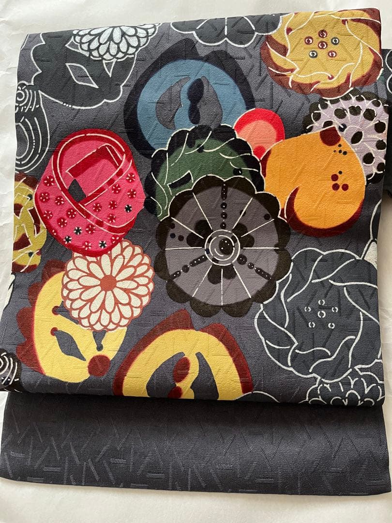 名古屋帯 琉球紅型　紅型　紅型ナワチョウ