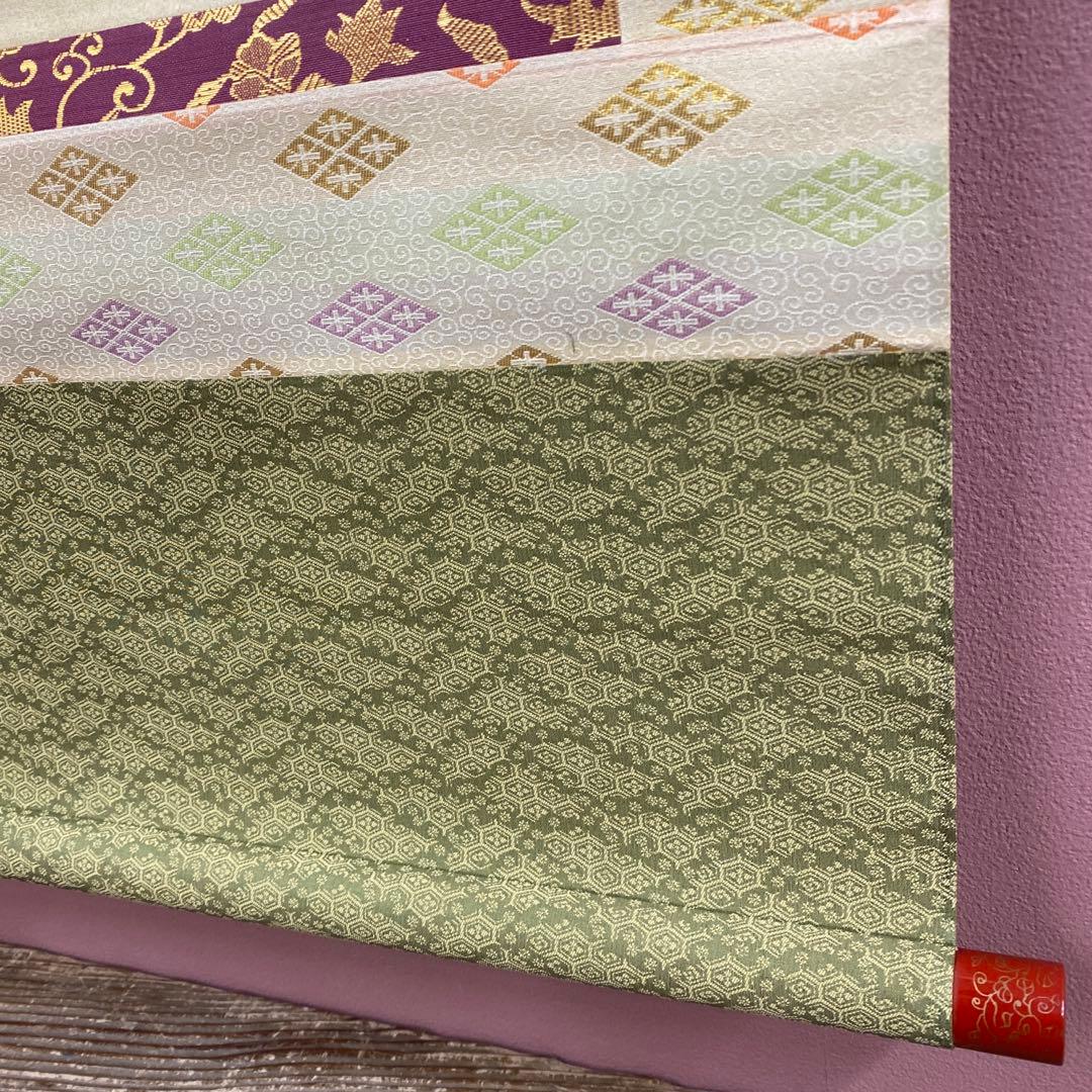 美品 掛け軸 国井幸雪作 金地 立雛図 共箱 縁起物 桃の節句 二重箱 雛人形