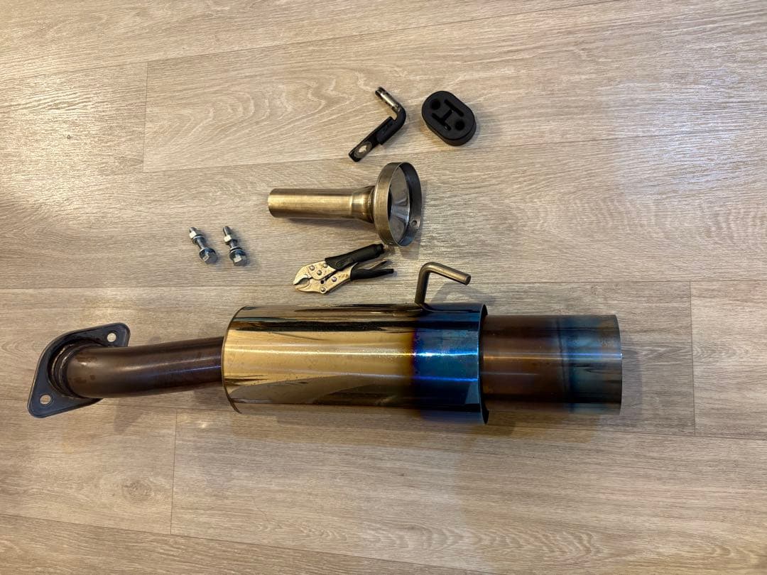 BE FREE ND5RC ロードスター マフラー砲弾チタン発色60-100Ф