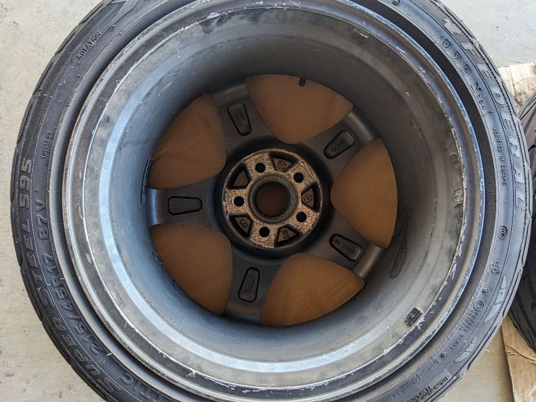 OZ　クロノ　pcd100 8j +35 再塗装前提　86等のドリケツに