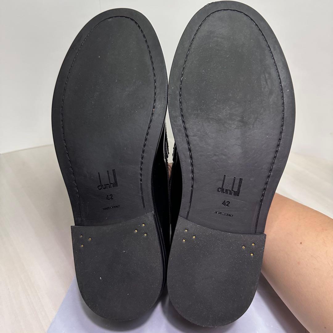 美品☆ダンヒル☆ローファー☆レザー☆ブラック☆サイズ42☆83