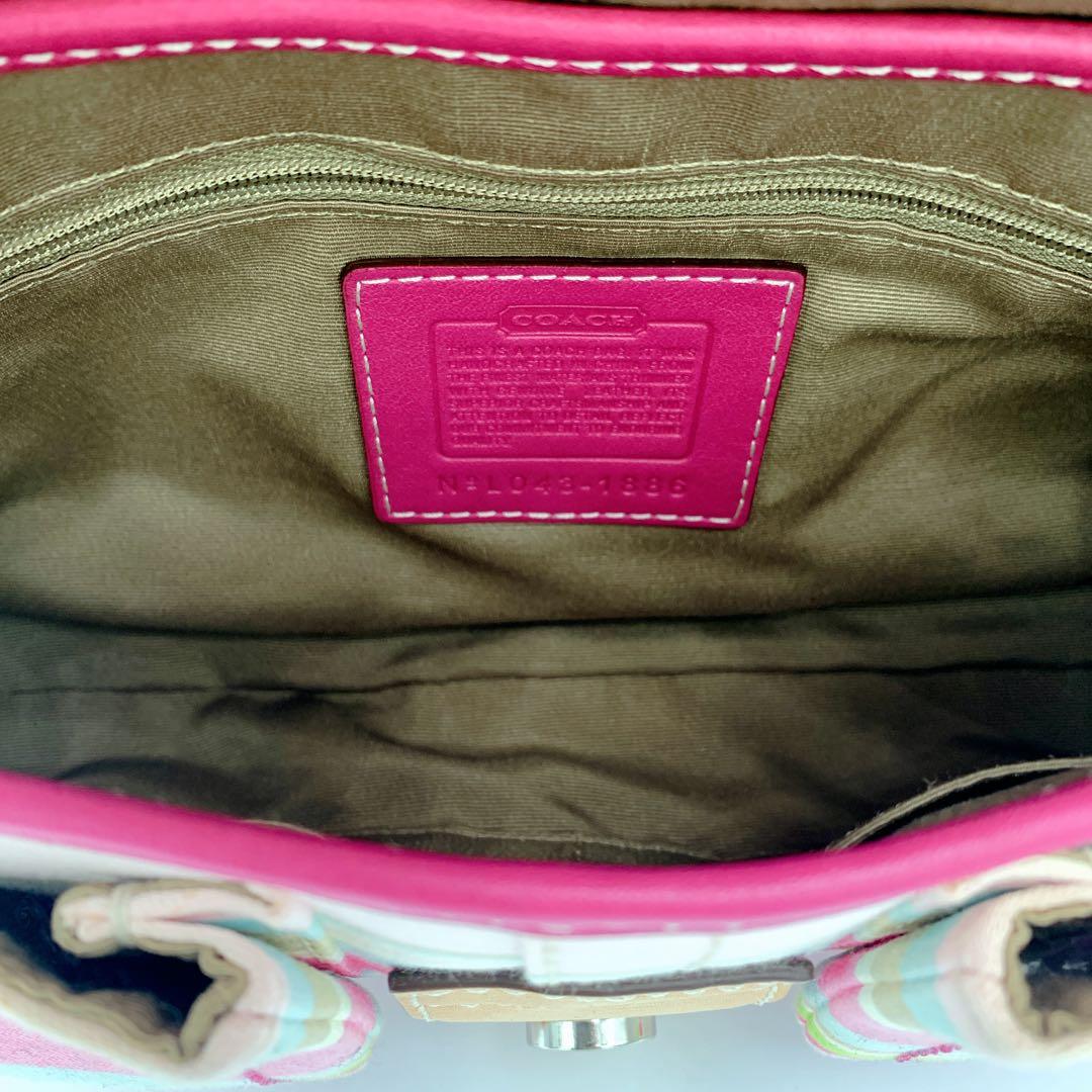 COACHコーチ ソーホー　ショルダーバッグ　キャンバス　マルチカラー