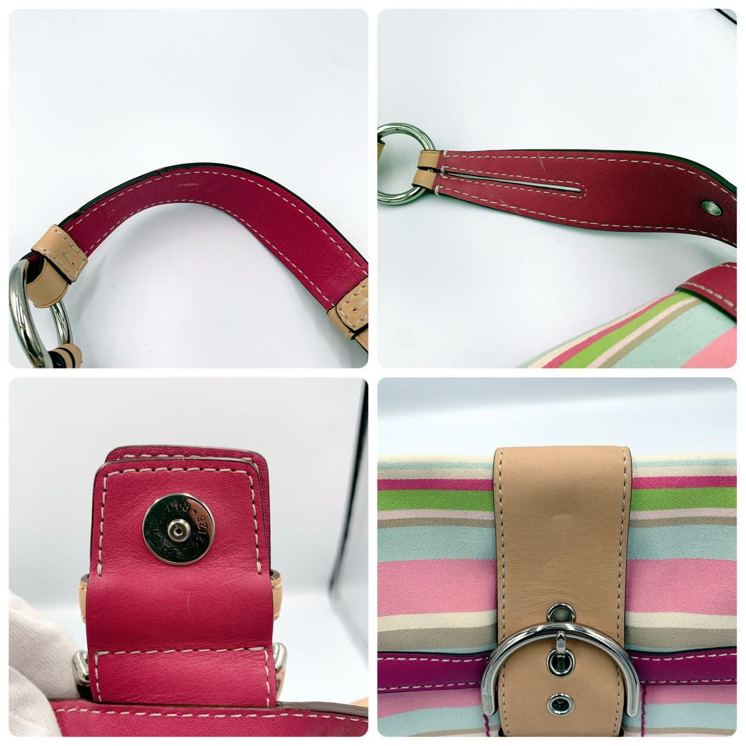 COACHコーチ ソーホー　ショルダーバッグ　キャンバス　マルチカラー