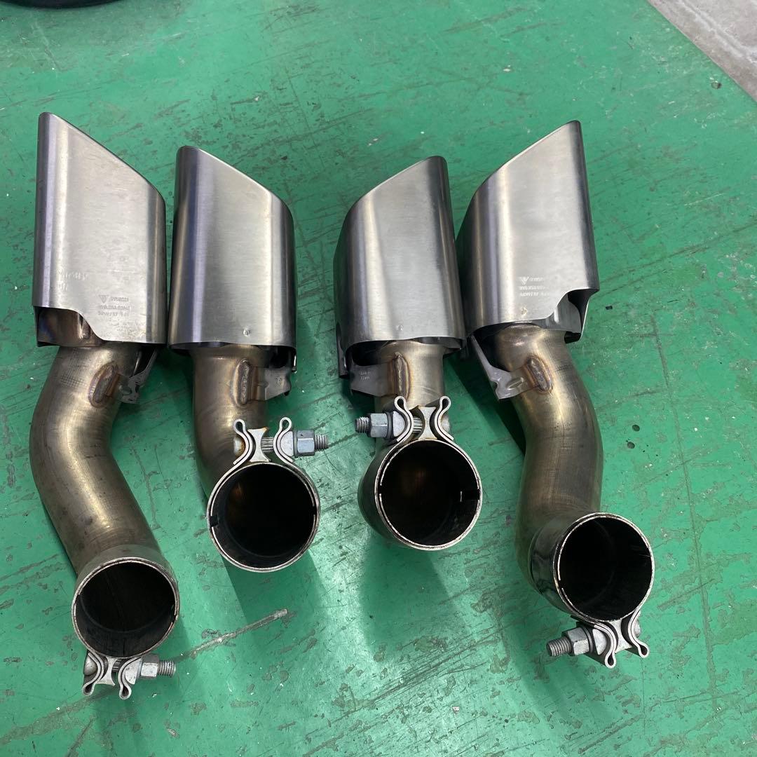 ポルシェカイエンターボ　マフラーカッター