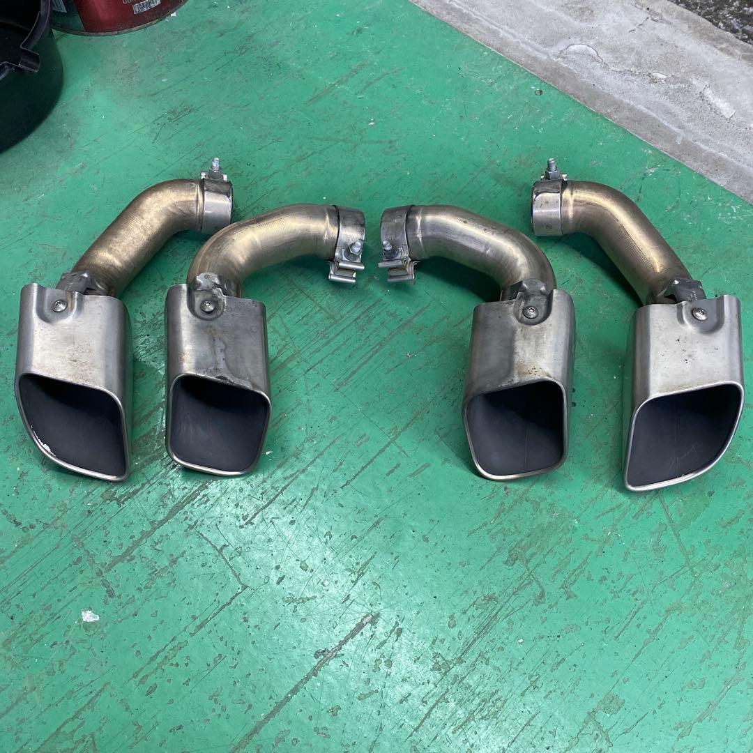 ポルシェカイエンターボ　マフラーカッター