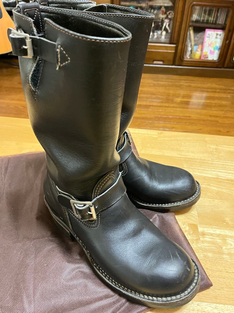 Wesco/ウエスコエンジニアブーツ/カスタムBoss黒USA8.5/26.5