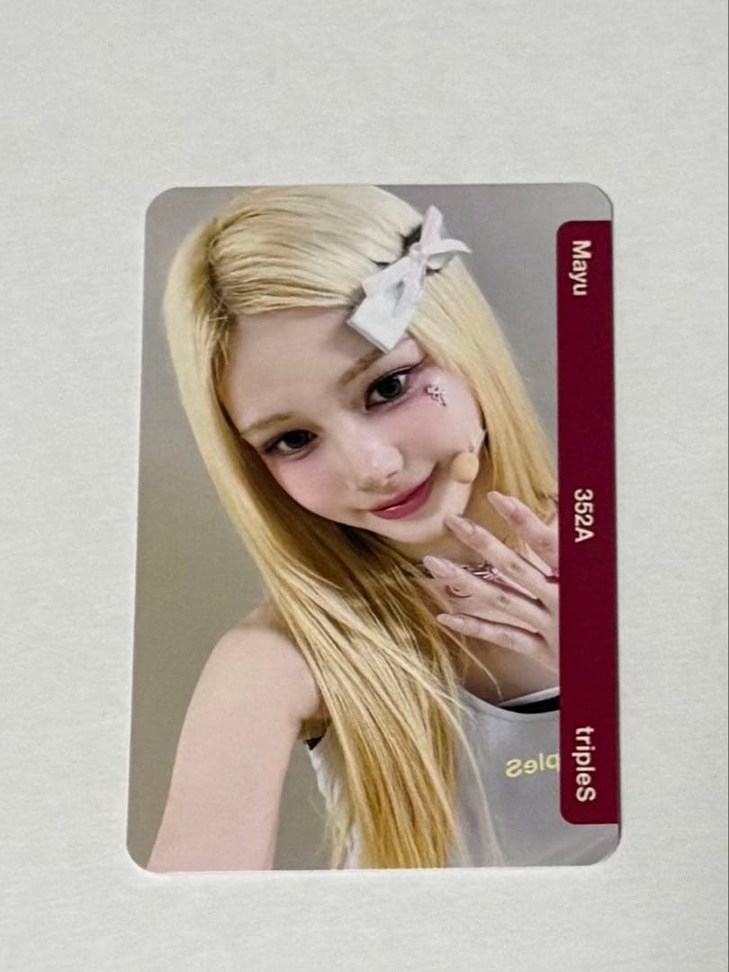 triples mayu 352A QR未使用 FC更新特典 objekt