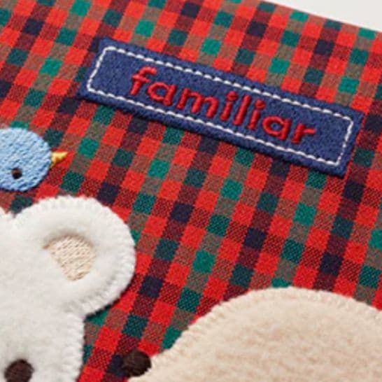 【新品未開封】♡familiarアップリケ母子手帳ケース♡ファミリア#Lサイズ