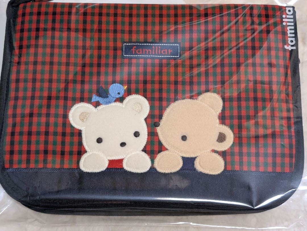 【新品未開封】♡familiarアップリケ母子手帳ケース♡ファミリア#Lサイズ