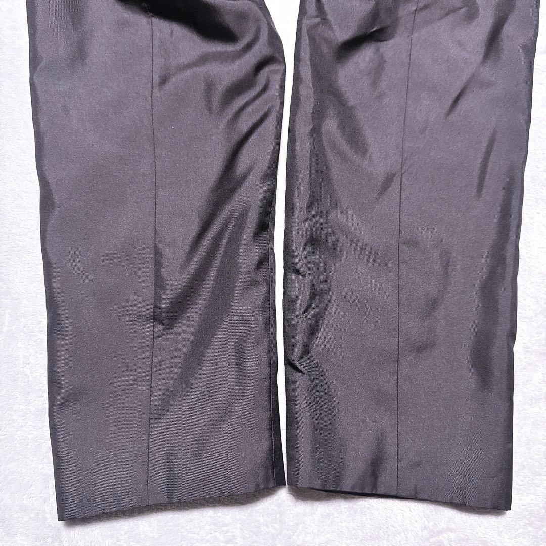 XL【未使用級】アクアスキュータム シルク100% ダウンライナー 裏地総柄 黒