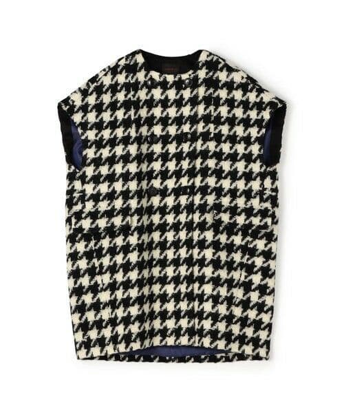 美品 トゥモローランドコレクション ラルジュハウンドトゥース ミドルフレンチジレ