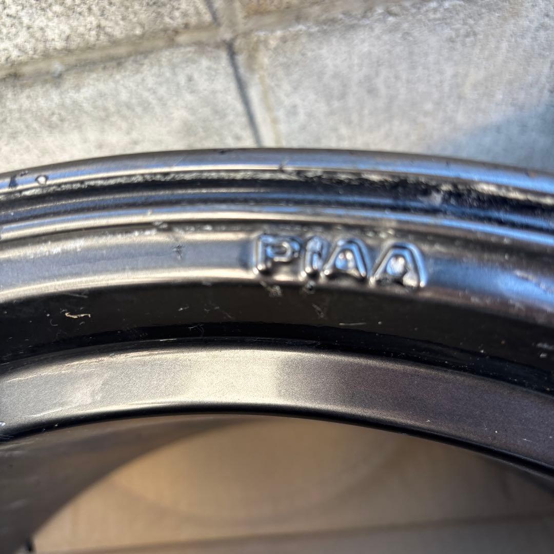 PIAA18インチアルミホイール9.5j+38中古2本5穴114.3
